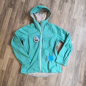 Columbia EvaPOURation zip-up hooded rain jacket
